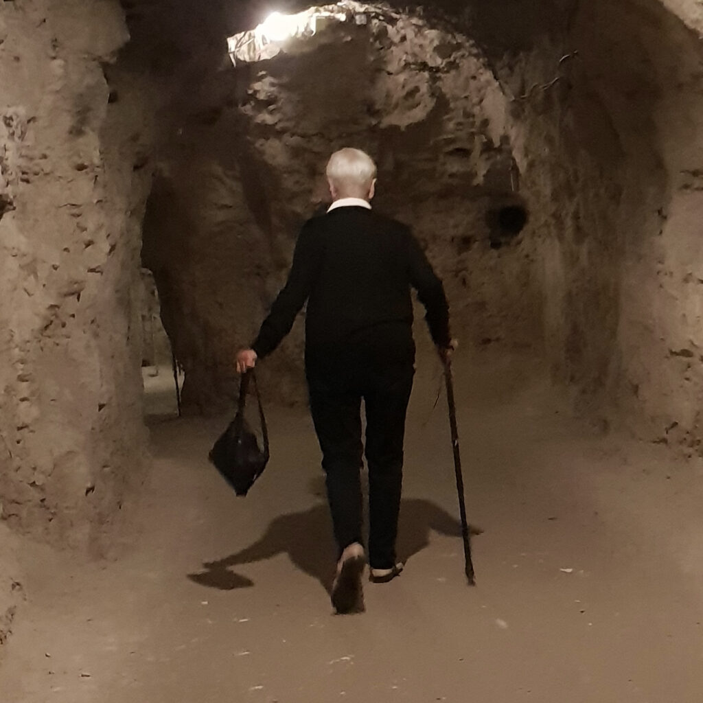 Gulvet i Thingbæk Kalkminer er en smule ujævnt